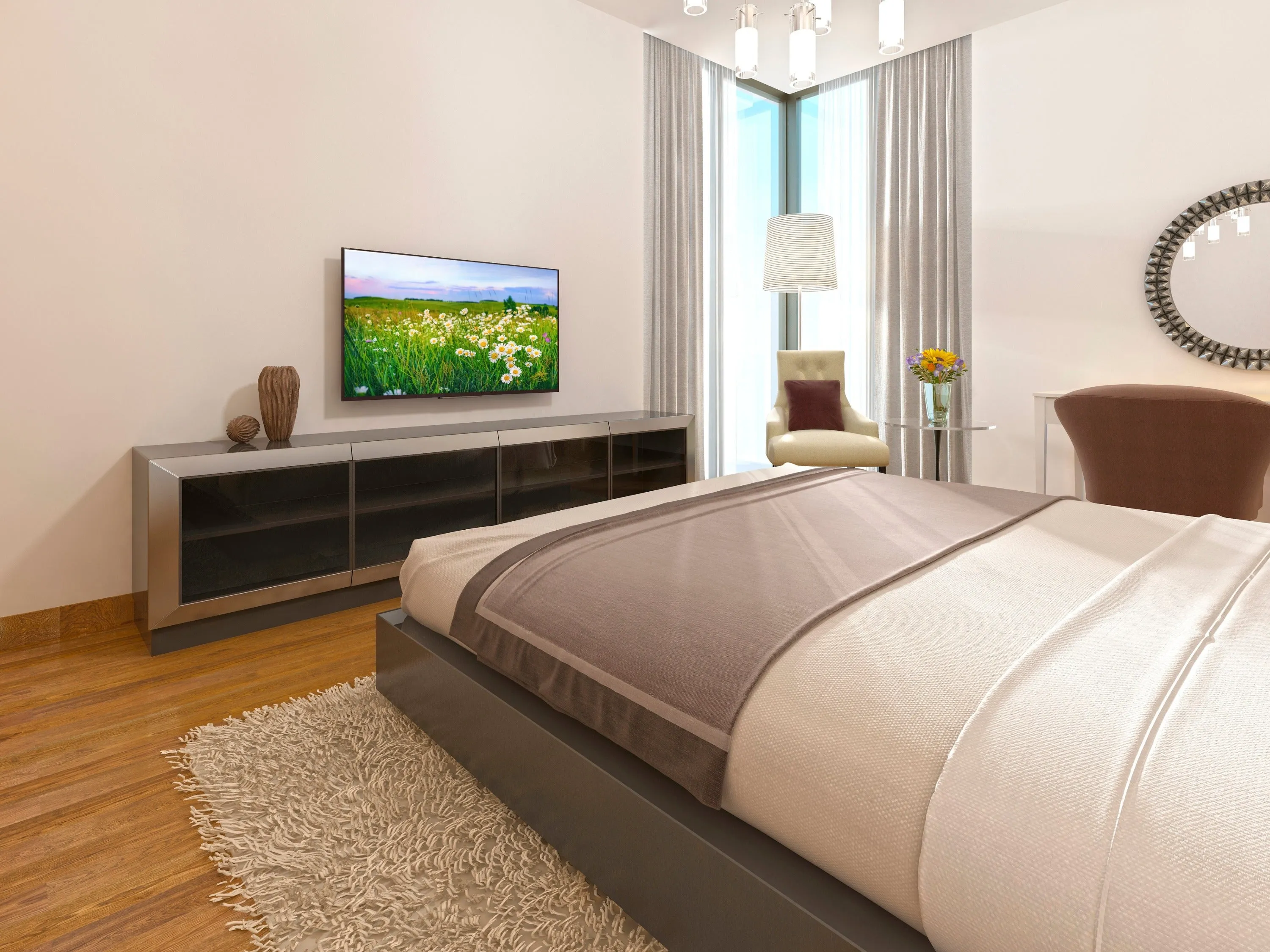 Pull-Out Pivot Wall Mount for 43" to 55" TVs