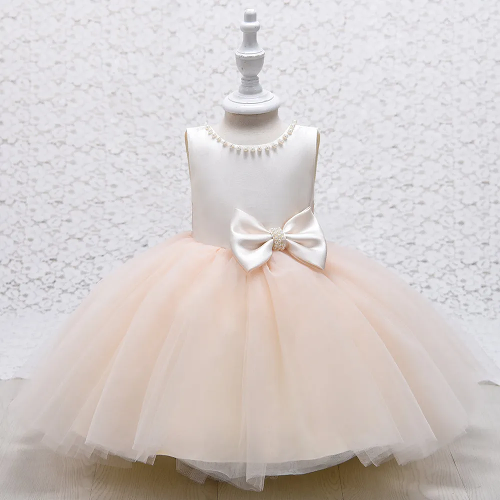 RA021 Outong Yoliyolei Baptism Dresses Easter Vestidos Beb Party Wear Little Flower Girl Dress for 6-24-months 2-6 Years
