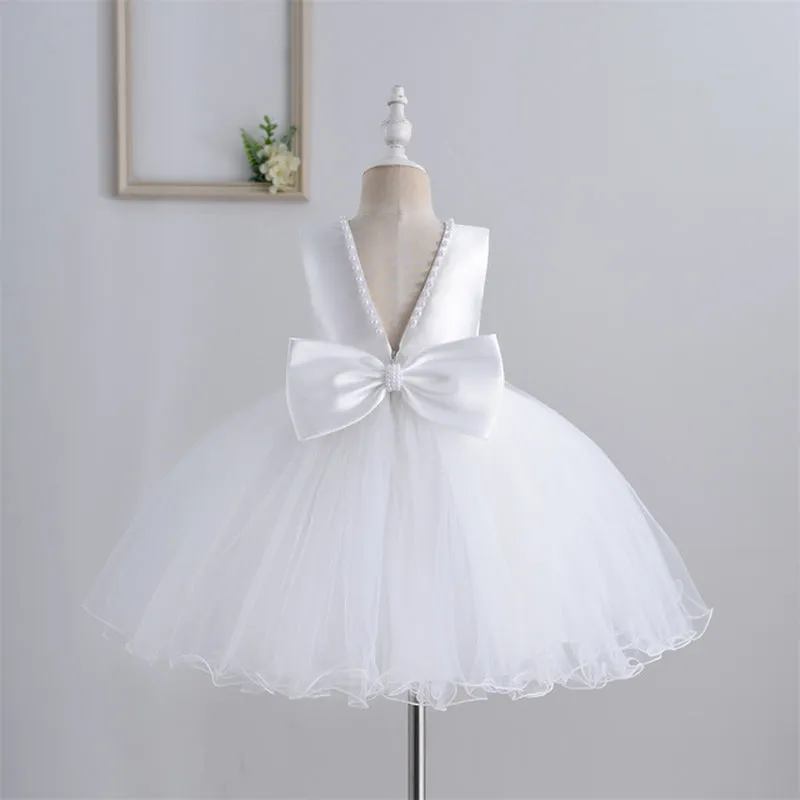 RA021 Outong Yoliyolei Baptism Dresses Easter Vestidos Beb Party Wear Little Flower Girl Dress for 6-24-months 2-6 Years