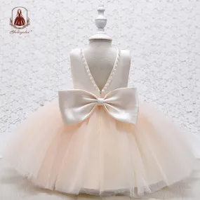 RA021 Outong Yoliyolei Baptism Dresses Easter Vestidos Beb Party Wear Little Flower Girl Dress for 6-24-months 2-6 Years