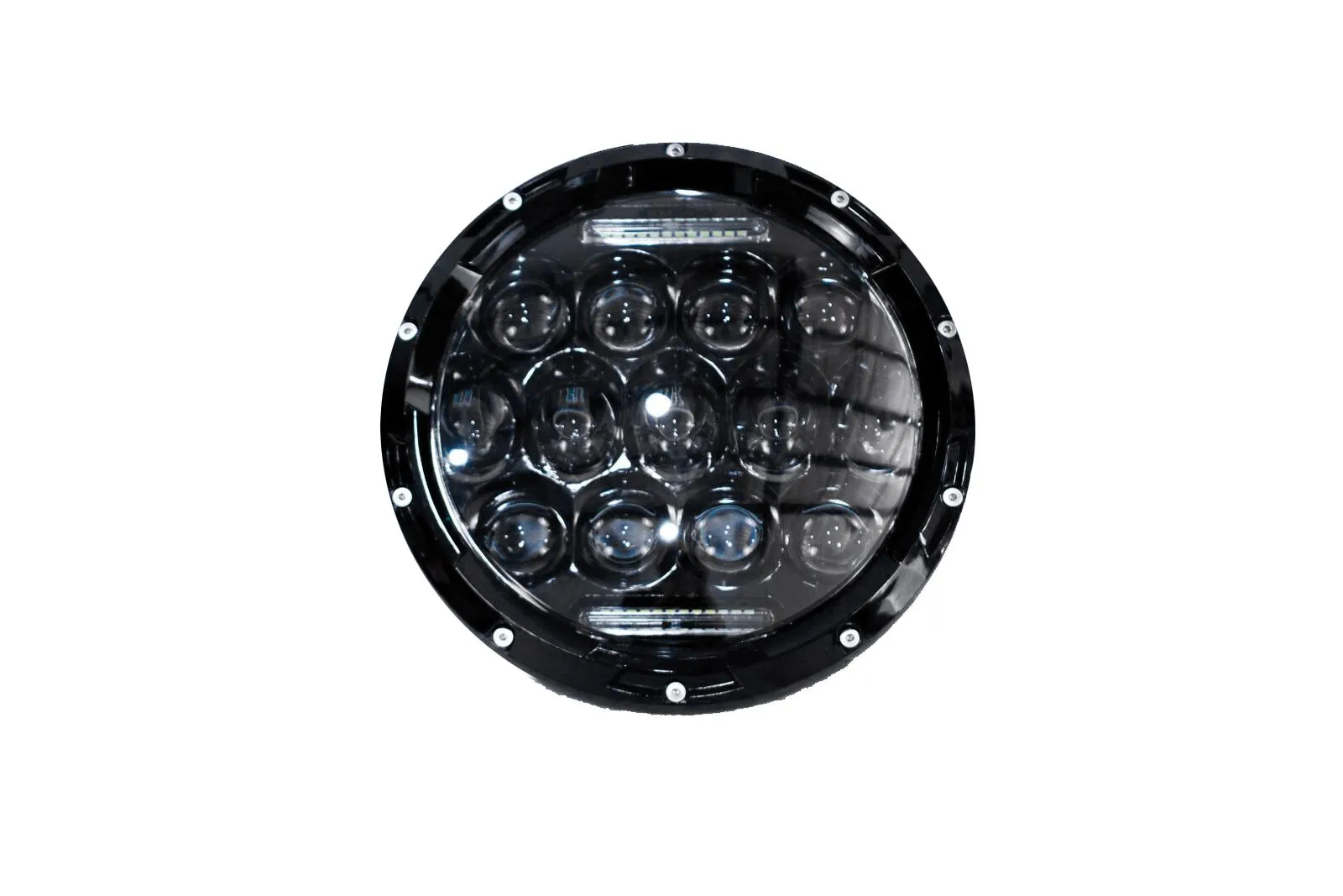 Race Sport RS Headlights Jeep Wrangler LJ Unlimited 4 Dr (04-06) [7in LED Projector Conversion Kit 13x5W] Plug-&-Play H4 H/L