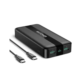 RAVPower Portable Charger 20000mAh, USB C Super Fast Charging PD3.0 20w Power Bank