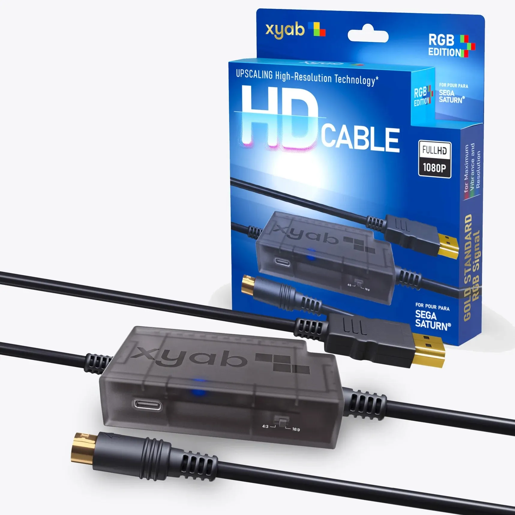 RGB  HD Link Cable For Sega Saturn - XYAB