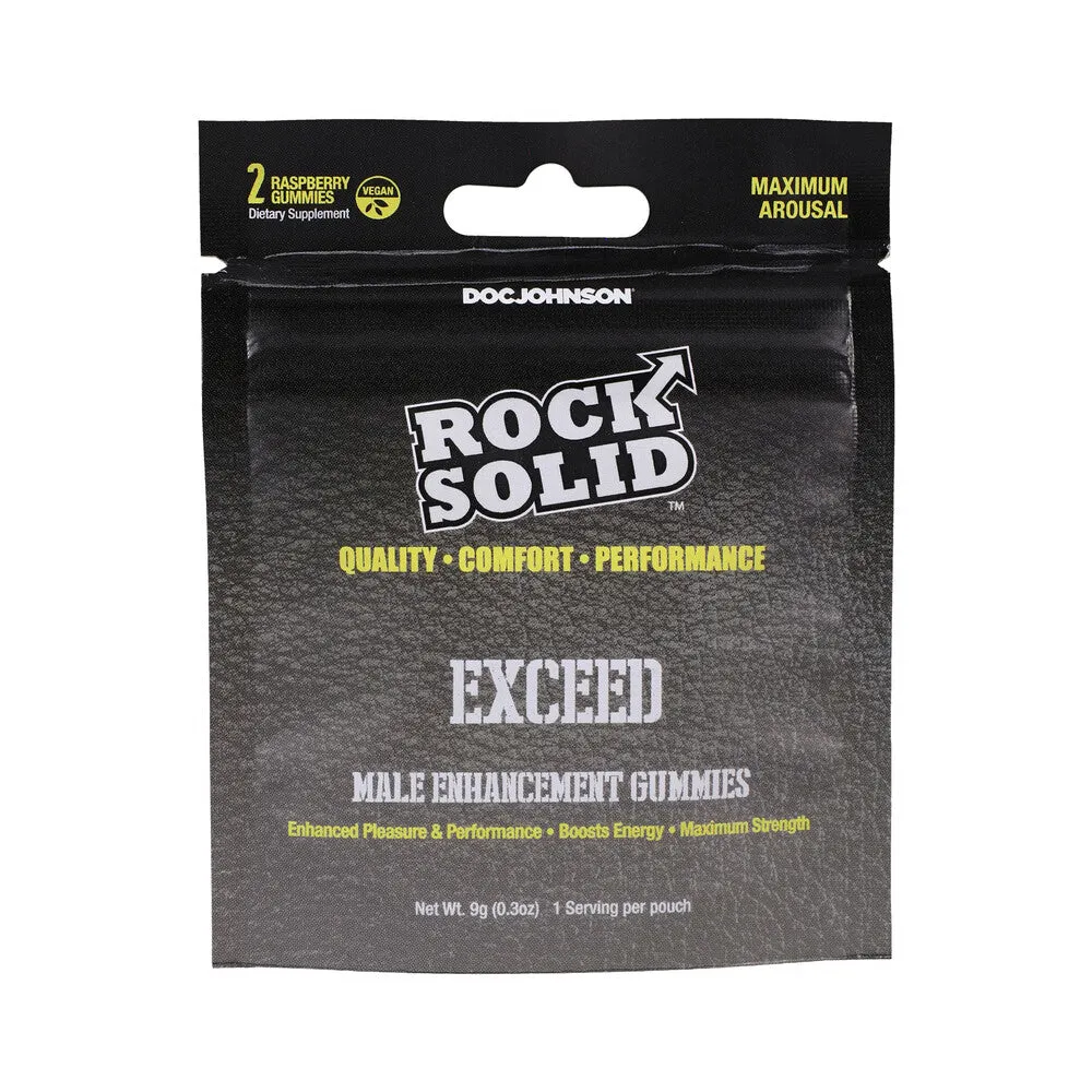 Rock Solid Exceed Male Enhancement Gummies 2-Pack 12-Piece Display