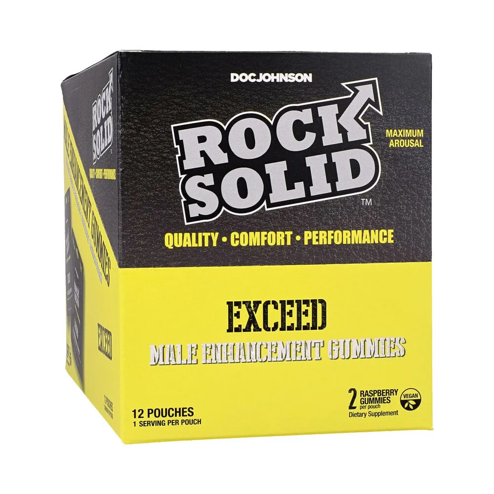 Rock Solid Exceed Male Enhancement Gummies 2-Pack 12-Piece Display
