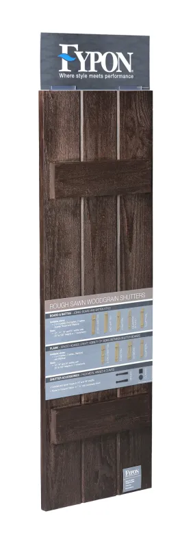 Rough Sawn Beam & Shutter Kit (Cedar and Coffee Bean Stains)