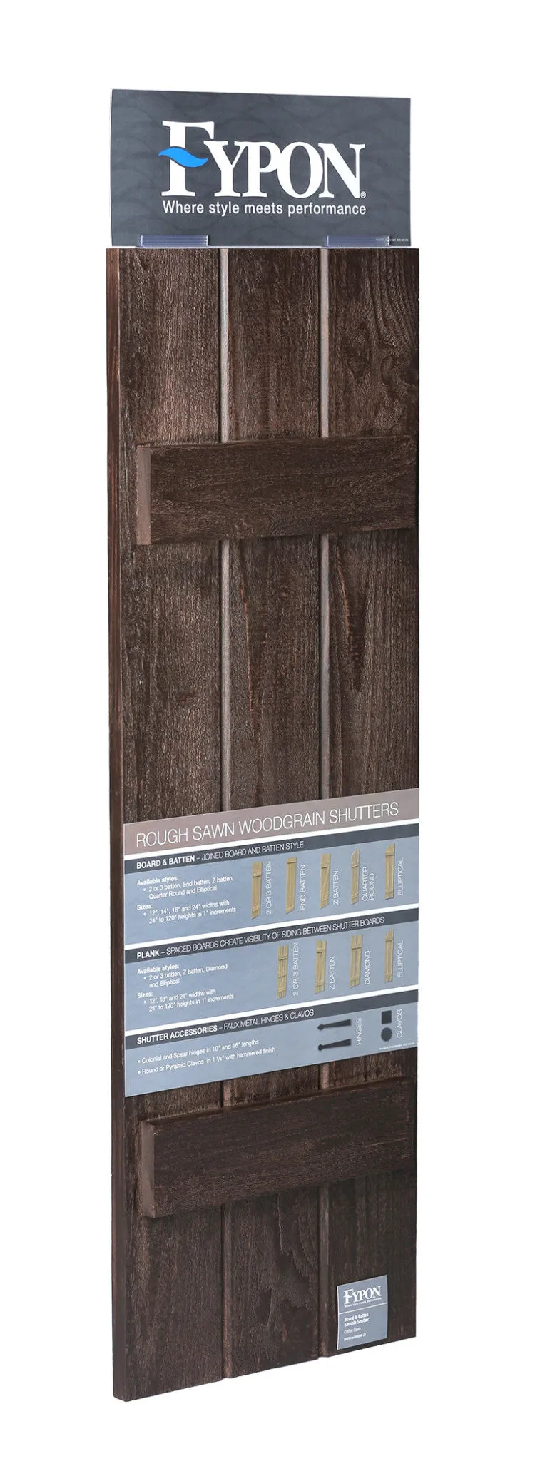 Rough Sawn Beam & Shutter Kit (Cedar and Coffee Bean Stains)