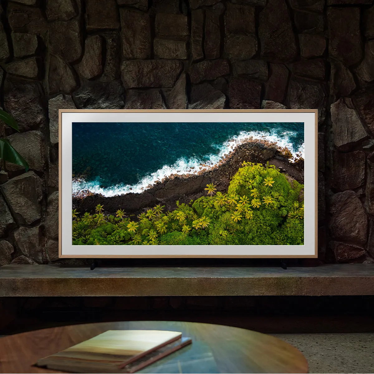 Samsung The Frame 65" QLED HDR Smart TV (2024) with Deco TV 65" Customizable Frame (Antique Gold & Black)