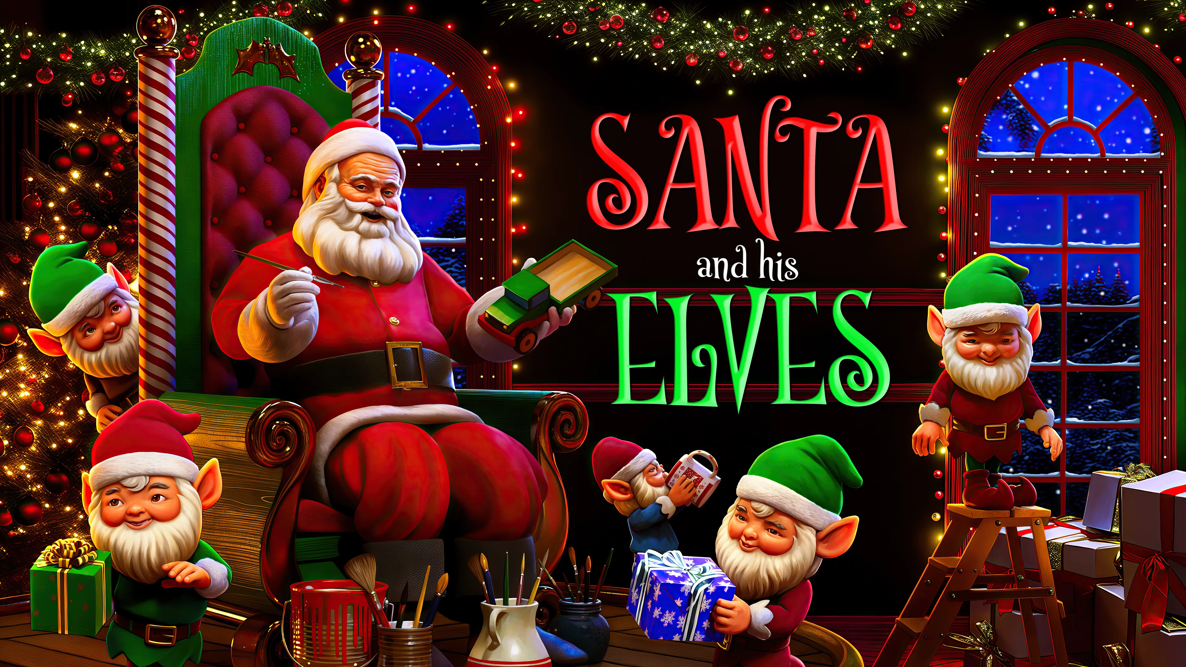 Santa and his Elves