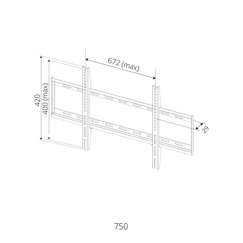 SIH-750 Fixed TV Mount