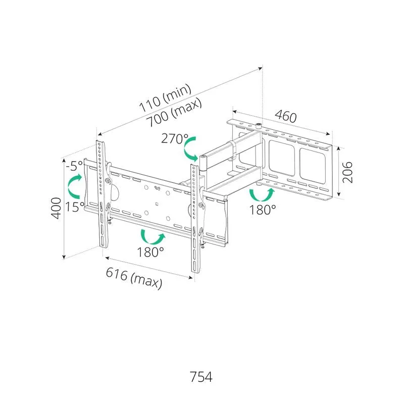 SIH-754 Premium 4 Way TV Mount