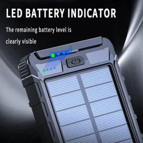 Solar Fast Charging Power Bank Portable 20000mAh Charger Waterproof Solar Fast Charging Power Bank Portable 20000mAh Charger Waterproof