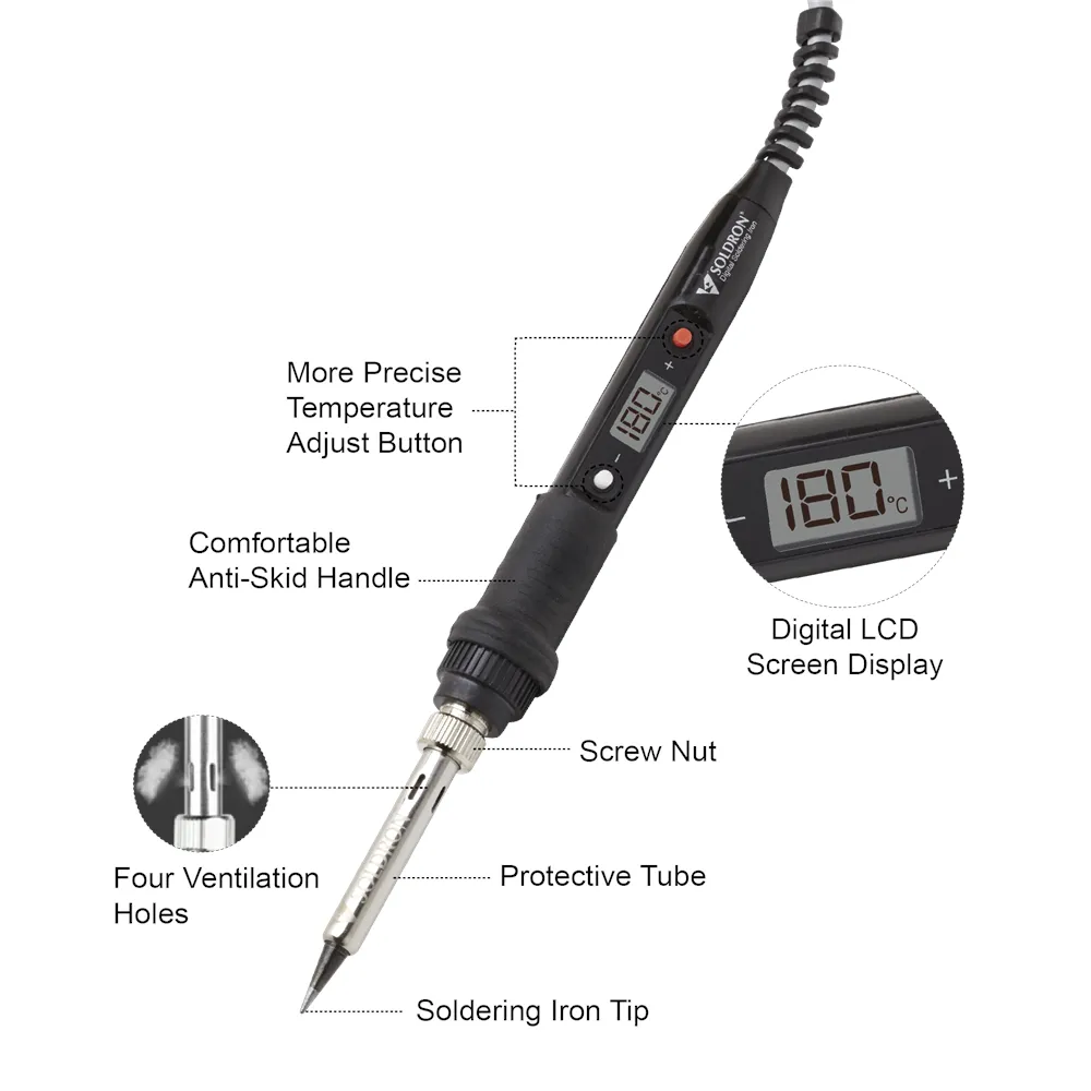 Soldron: Variable-Wattage Premium Soldering Iron
