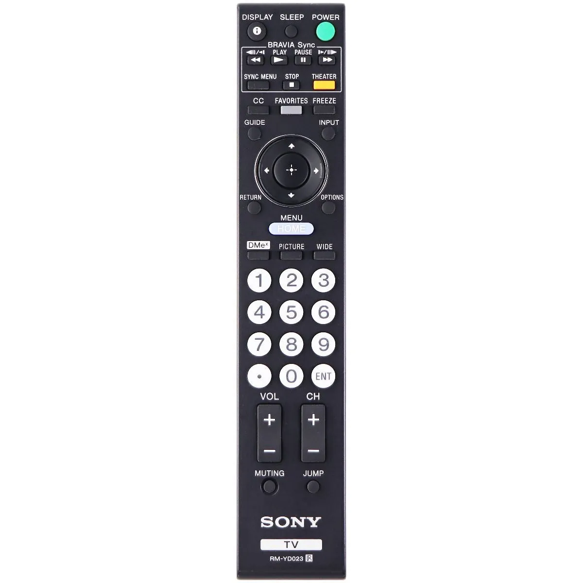 Sony Remote Control (RM-YD023) for Select Sony TVs - Black