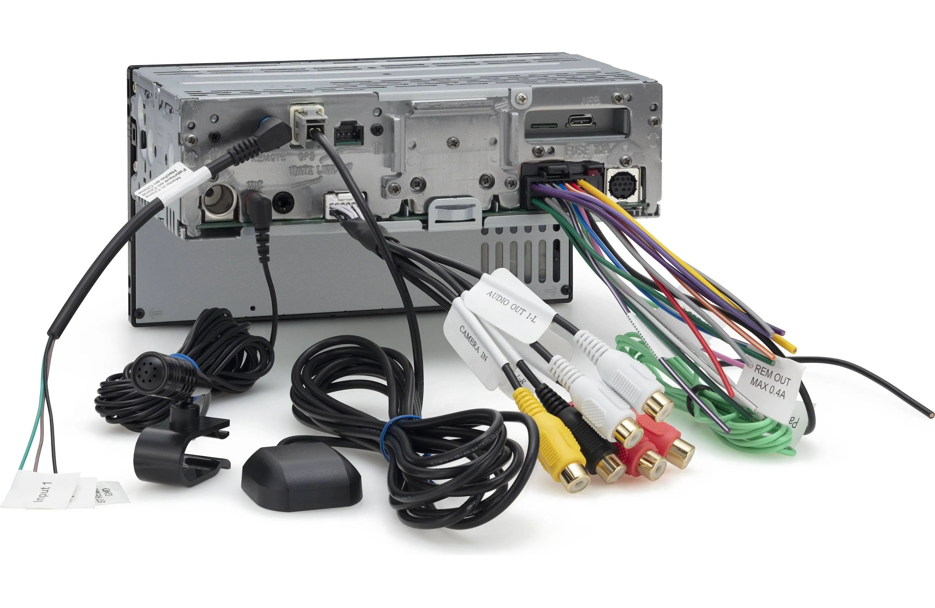 Sony XAV-AX4000 Car Stereo Receiver with Splash Cover & Easy Plug-and-Play Wiring Kit