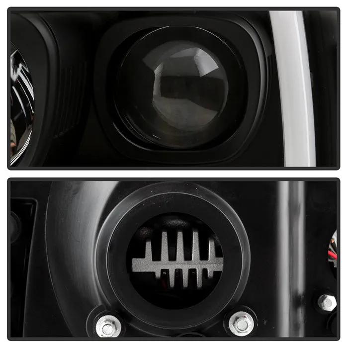 Spyder Projector Headlights F250 (99-04) Excursion (00-04) LED Light Bar - Black / Chrome / Smoke