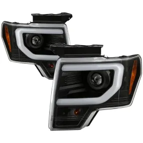 Spyder Projector Headlights Ford F150 (2009-2014) Halogen Model Light Bar - without / with Sequential Turn Signal