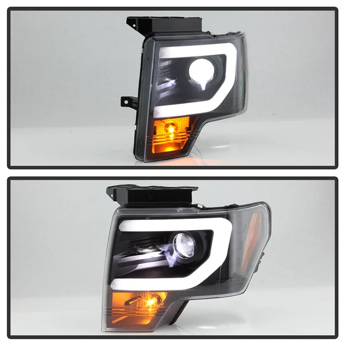 Spyder Projector Headlights Ford F150 (2009-2014) Halogen Model Light Bar - without / with Sequential Turn Signal