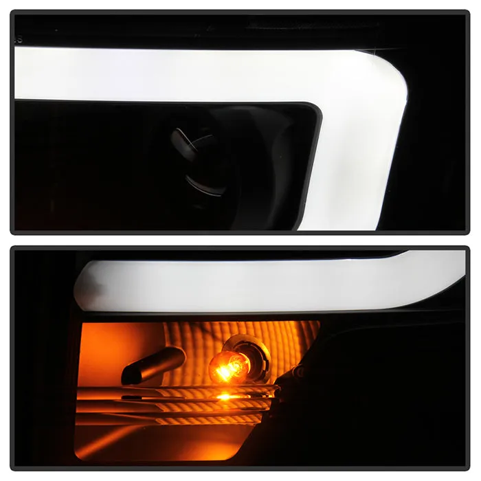 Spyder Projector Headlights Ford F150 (2009-2014) Halogen Model Light Bar - without / with Sequential Turn Signal