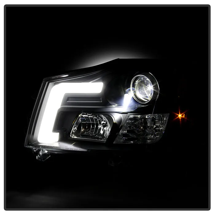 Spyder Projector Headlights Nissan Armada (04-07) [Platinum Series] Black Housing