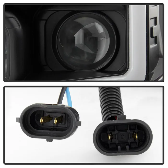 Spyder Projector Headlights Toyota Tundra (07-09) [Platinum Series - Sequential LED Turn Signal] Black Housing