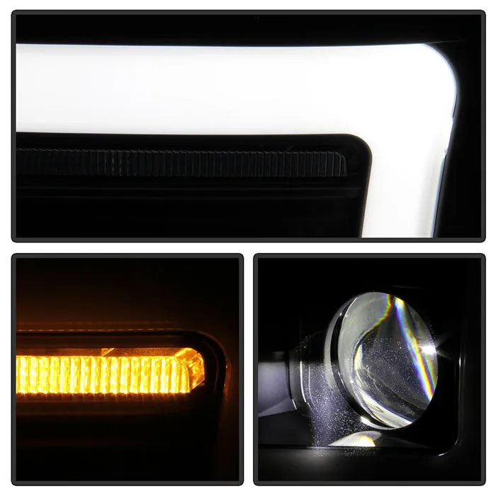 Spyder Projector Headlights Toyota Tundra (07-09) [Platinum Series - Sequential LED Turn Signal] Black Housing