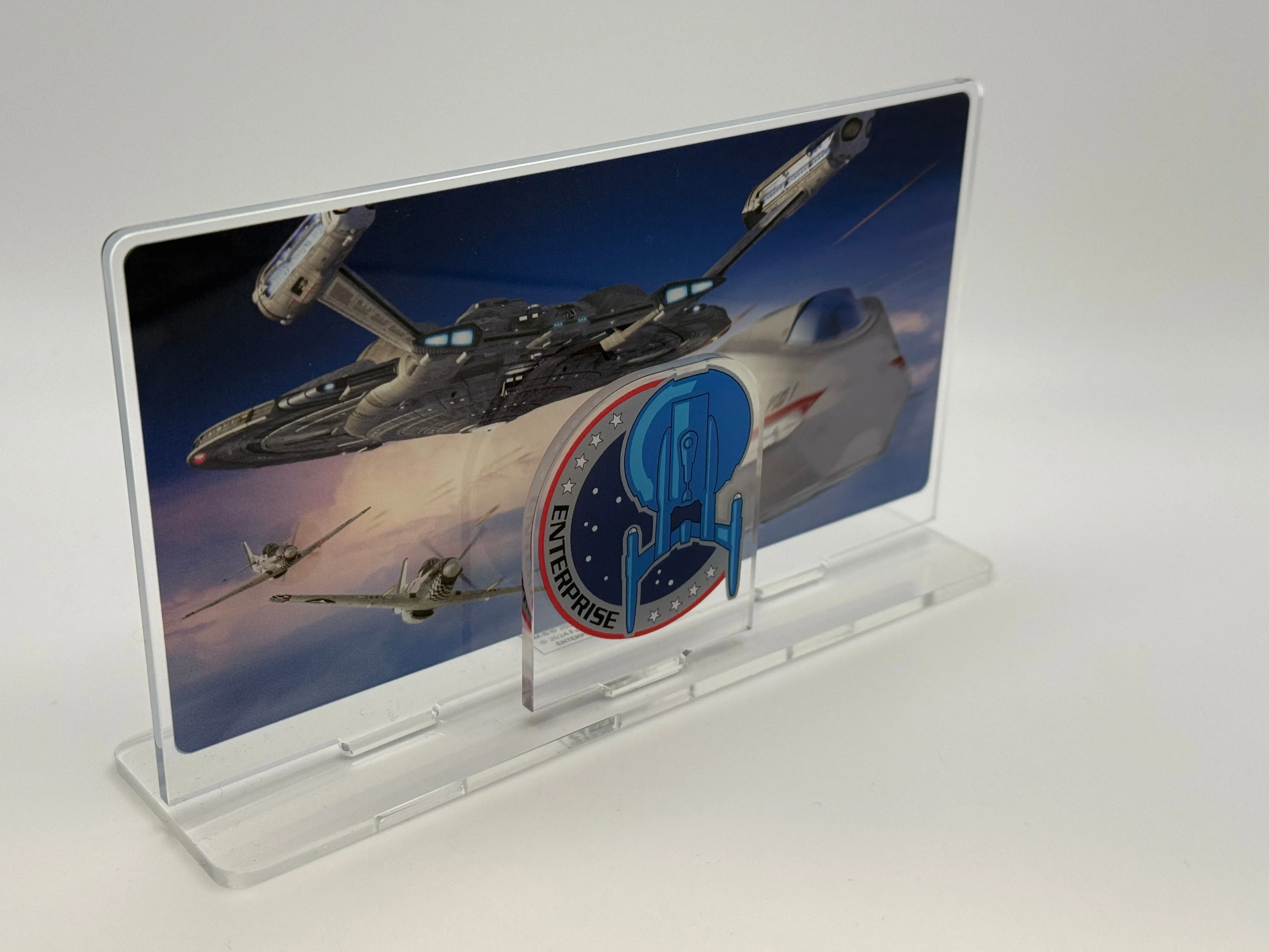 Star Trek ACRYLIC "We've Come a Long Way" Display #4