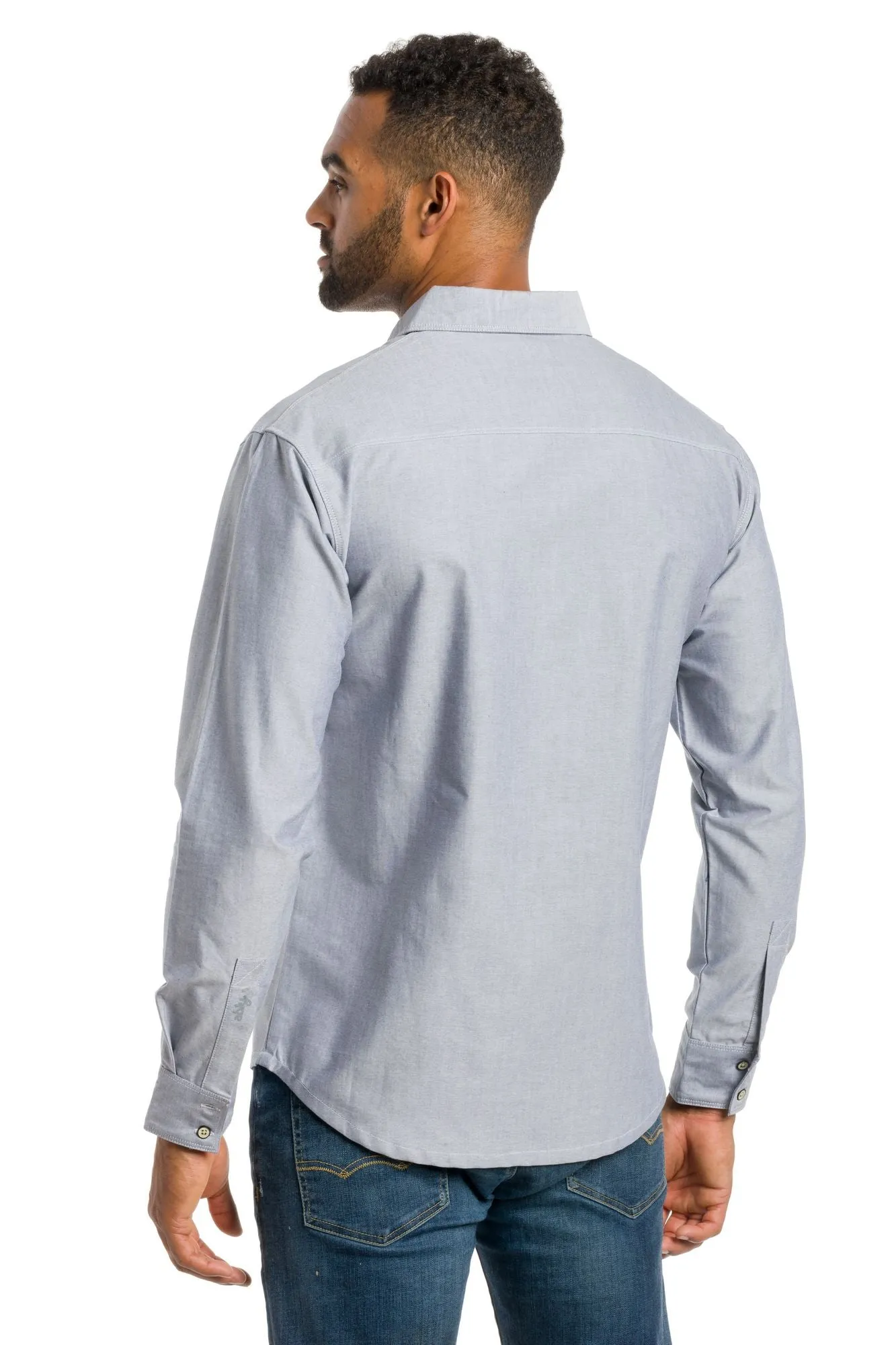 Steward | Men's Long Sleeve Oxford Woven Shirt