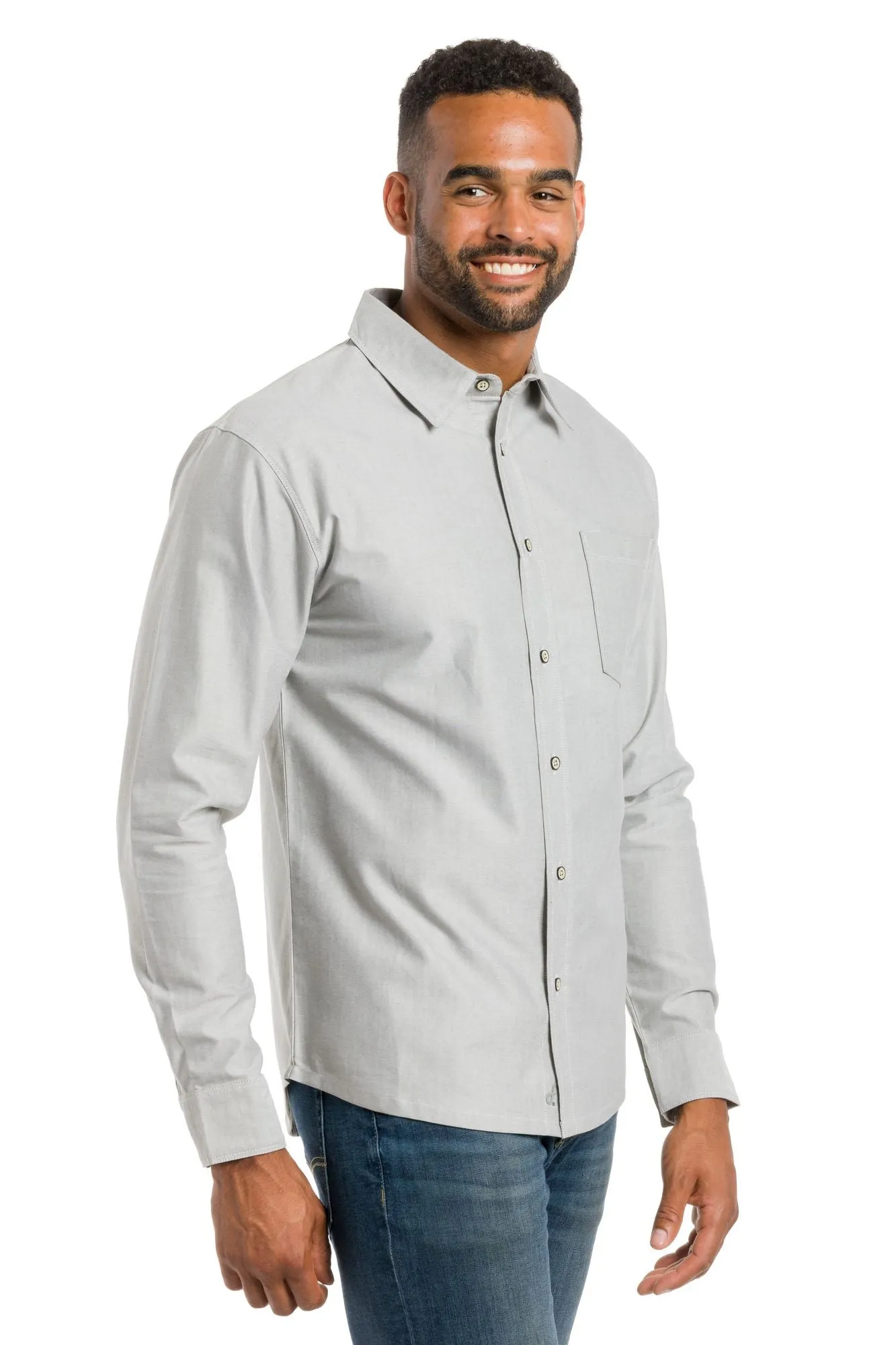 Steward | Men's Long Sleeve Oxford Woven Shirt