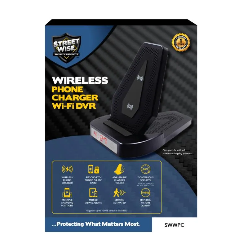Streetwise Wireless Phone Charger Wi-Fi DVR
