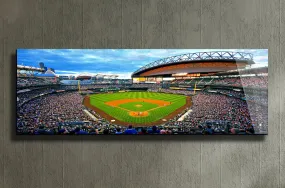 T-mobile park baseball stadium - Seattle stadium panoramic metal print by PortriLux