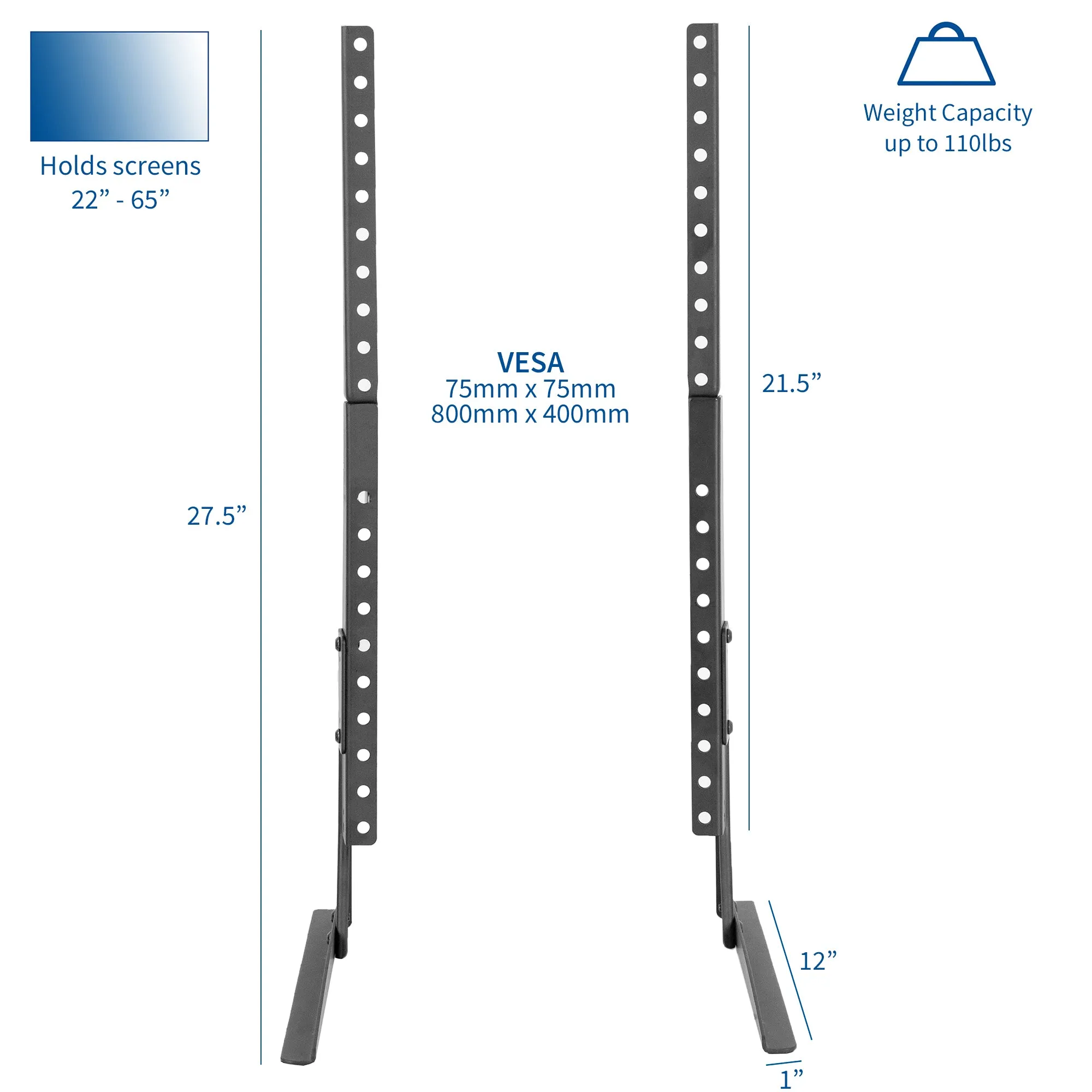 Tabletop Stand for 22" to 65" TVs