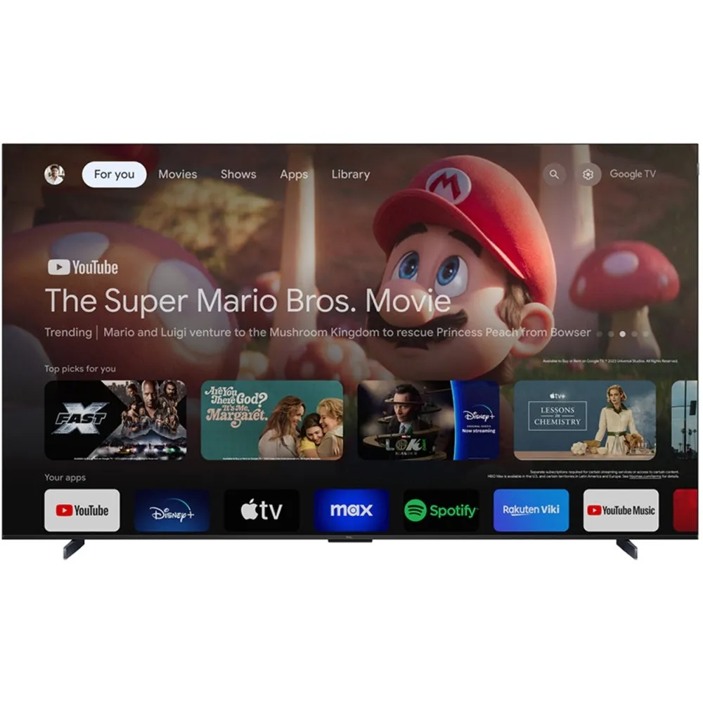 TCL 98C655K 98 Inch C655K 4K QLED UHD HDR Smart Google TV 2024