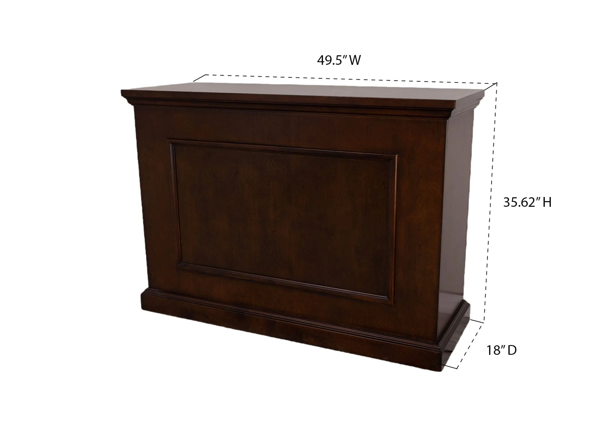 The Elevate 72008 Espresso Smart TV Lift Cabinet for 50 Inch Flat screen TVs