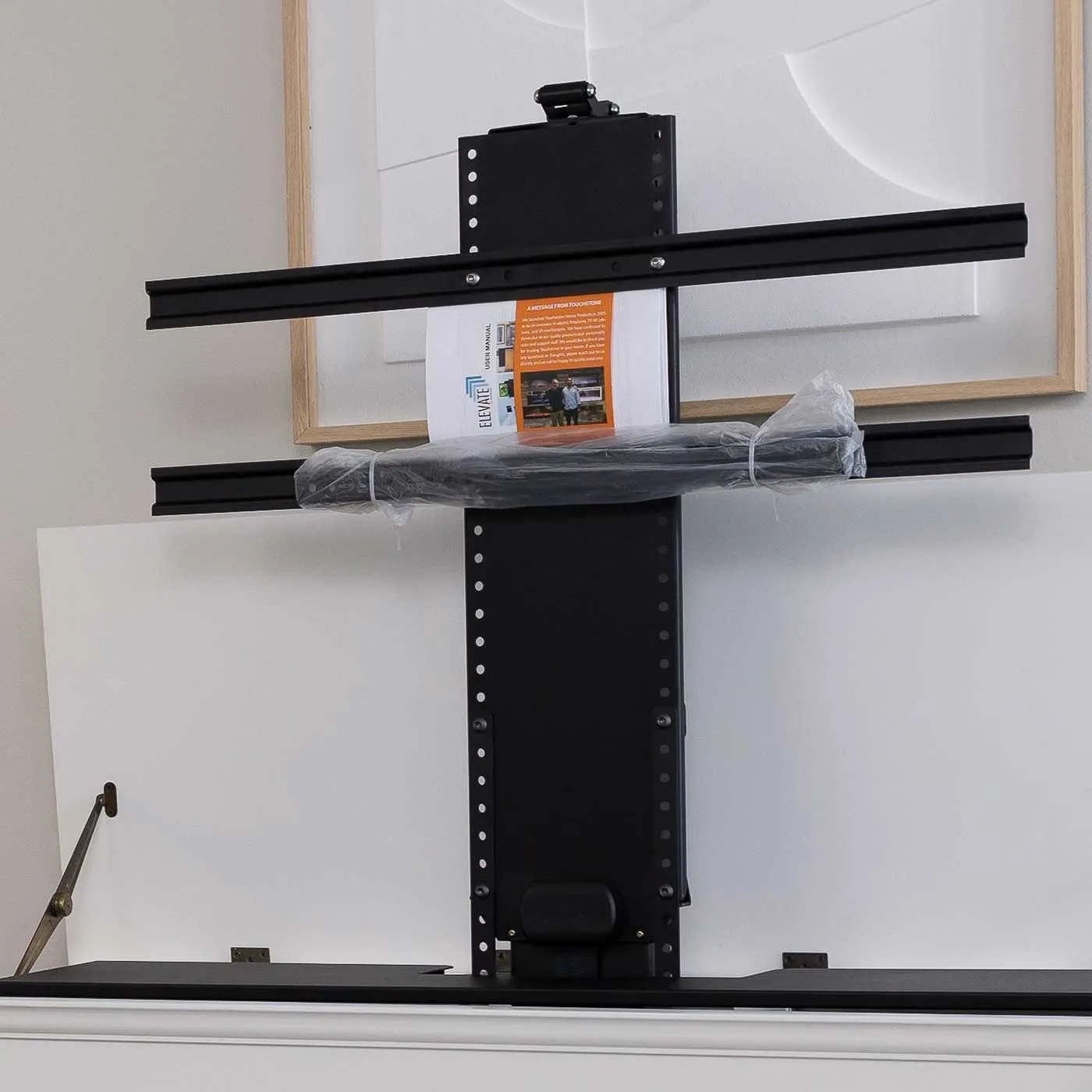 The Elevate 72008 Espresso Smart TV Lift Cabinet for 50 Inch Flat screen TVs
