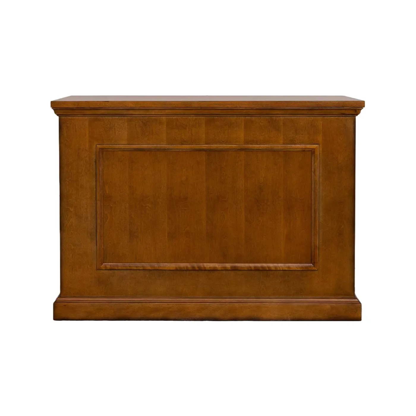 The Elevate 72009 Honey Oak Smart TV Lift Cabinet for 50 Inch Flat screen TVs