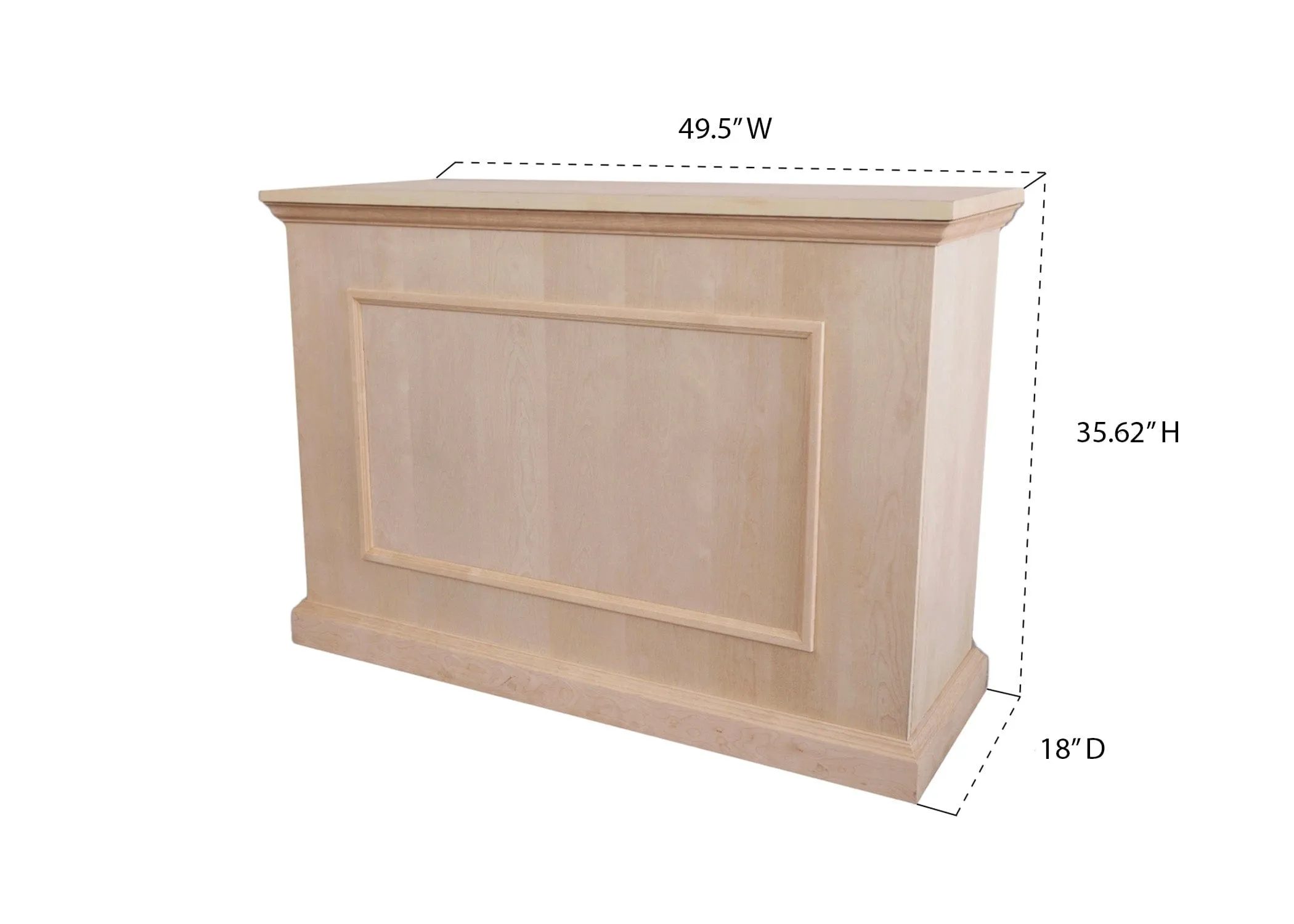 The Elevate 72012 Unfinished Smart TV Lift Cabinet for 50 Inch Flat screen TVs