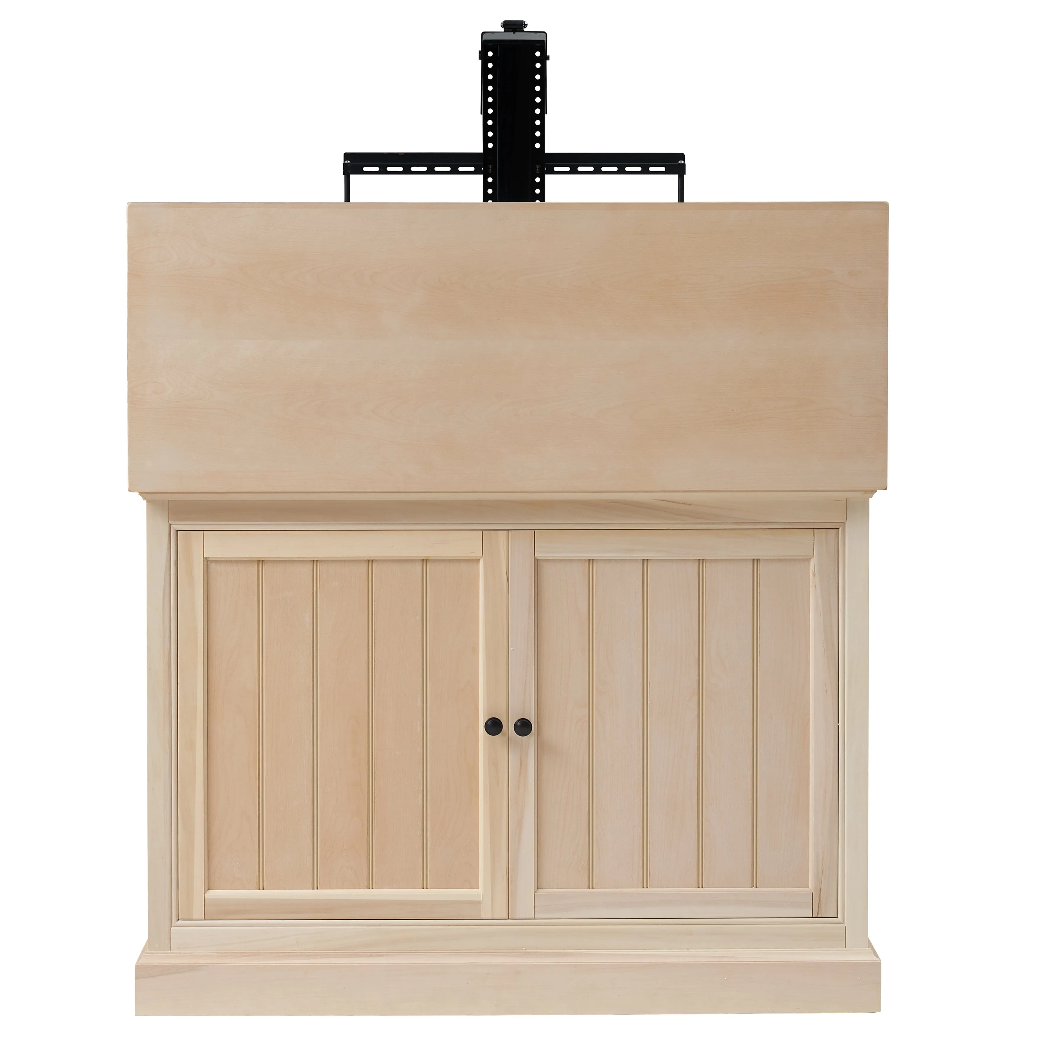 The Shoreline 72017 Unfinished Smart TV Lift Cabinet for 50 Inch Flat screen TVs