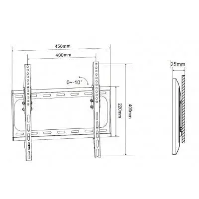 TV Wall Mount - 32” to 55” Tilting