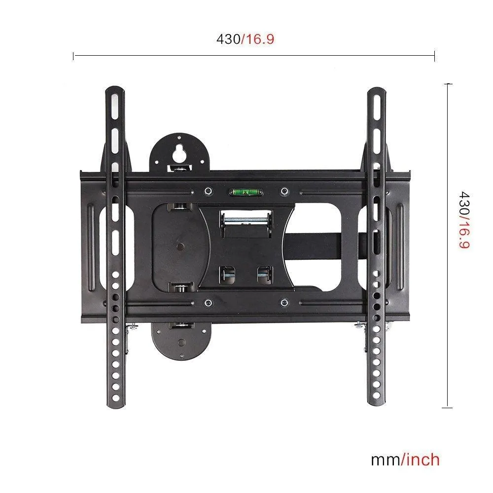 TV Wall Mount for 23-55 inch TV Adjustable TV Holder with Full Motion Swivel Articulating Dual Arms Black