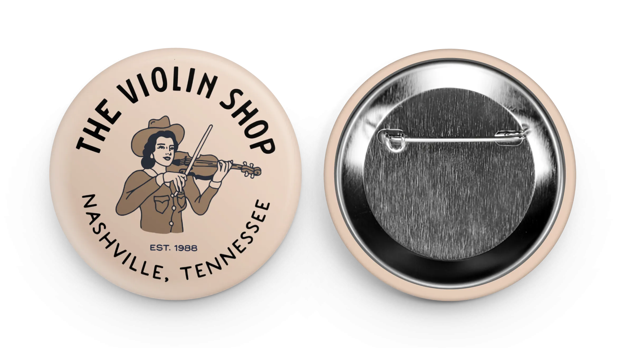 TVS BUTTON - LADY FIDDLER