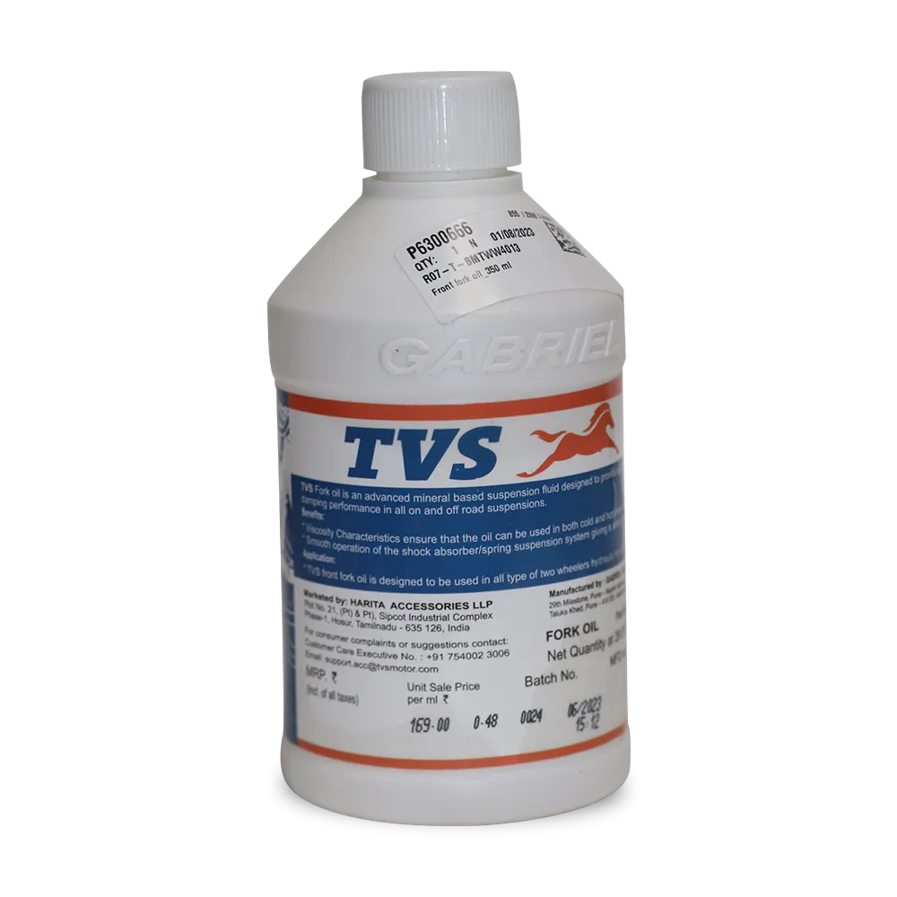 TVS Front Fork Oil - Superior Performance for Smooth Handling and Enhanced Ride Comfort