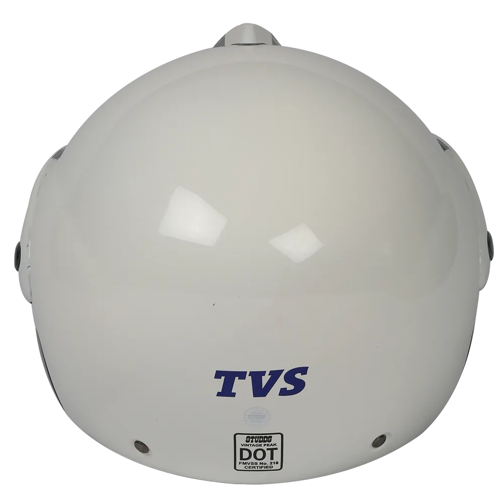 TVS Helmet Half Face Pearl White ML