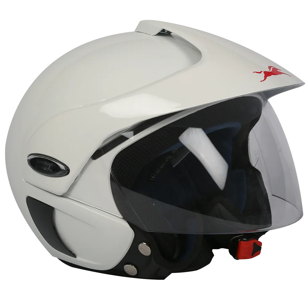TVS Helmet Half Face Pearl White ML
