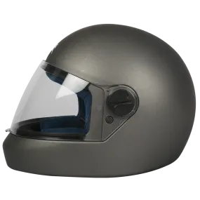 TVS Sil Met JL Full Face Helmet (Color: Grey) | ISI & DOT Certified | Superior Safety, Comfort, and Style for Every Ride