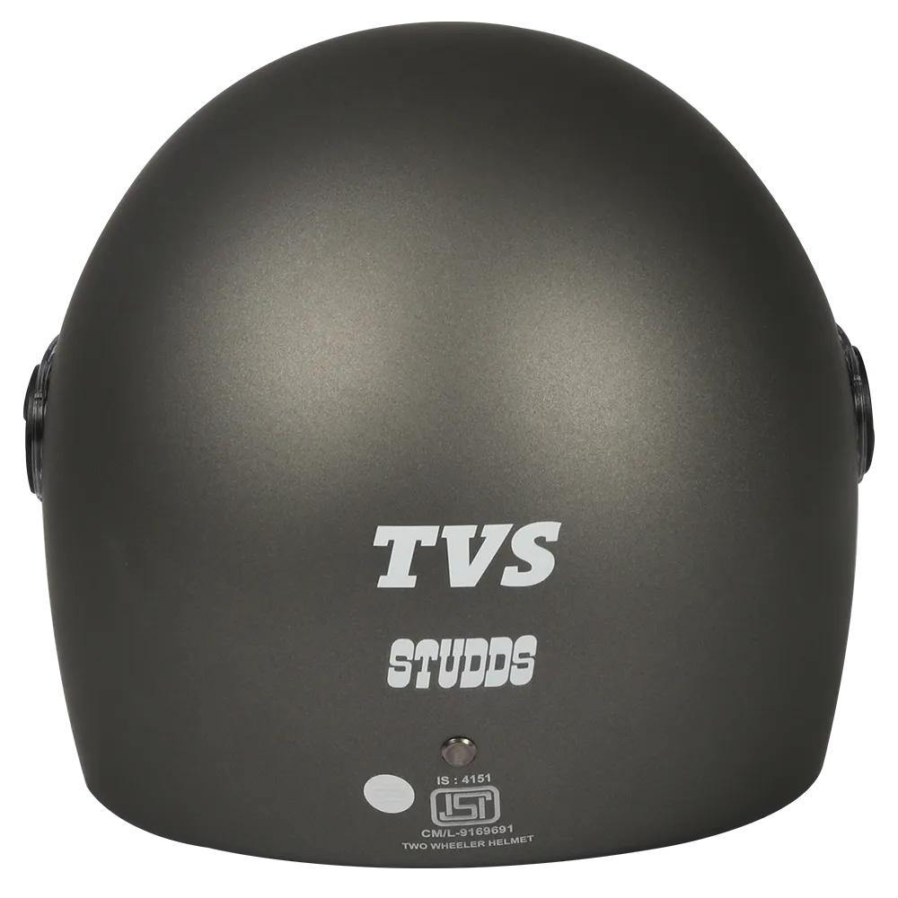 TVS Sil Met JL Full Face Helmet (Color: Grey) | ISI & DOT Certified | Superior Safety, Comfort, and Style for Every Ride