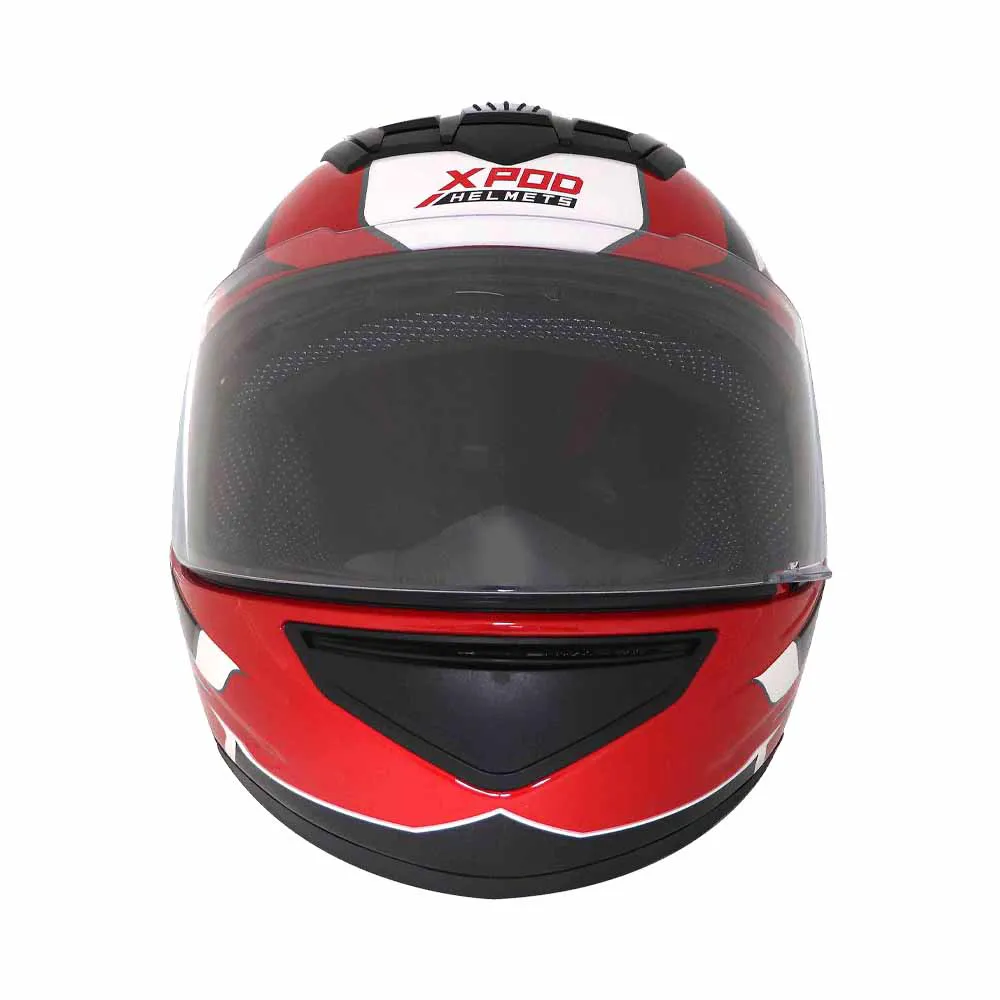 TVS XPOD Aerodynamic Helmet for Men- ISI & DOT Certified, Ultrawide Visor, Quick Release Strap – Premium Bike Helmet with Enhanced Air Circulation