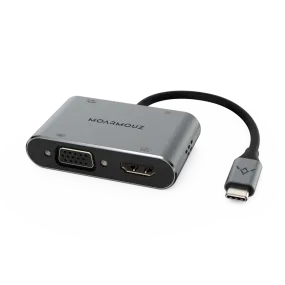 Type C (USB-C) 4 in 1 Dual Display Hub
