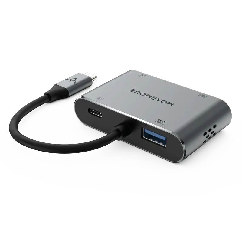 Type C (USB-C) 4 in 1 Dual Display Hub