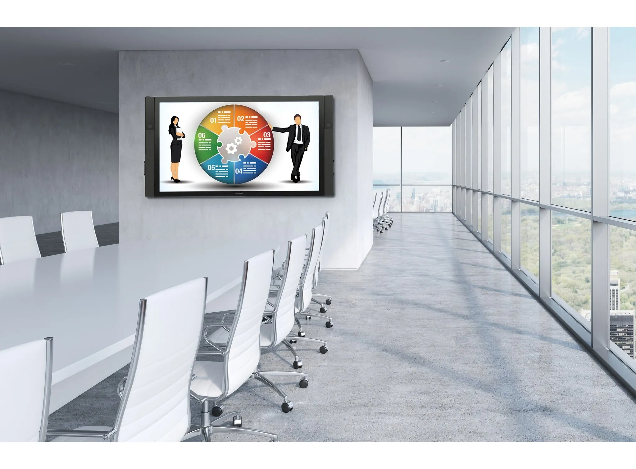 Universal Flat Wall Mount for use with the Microsoft® Surface™ Hub COMPATIBLE WITH BOTH 55" AND 84" MODELS